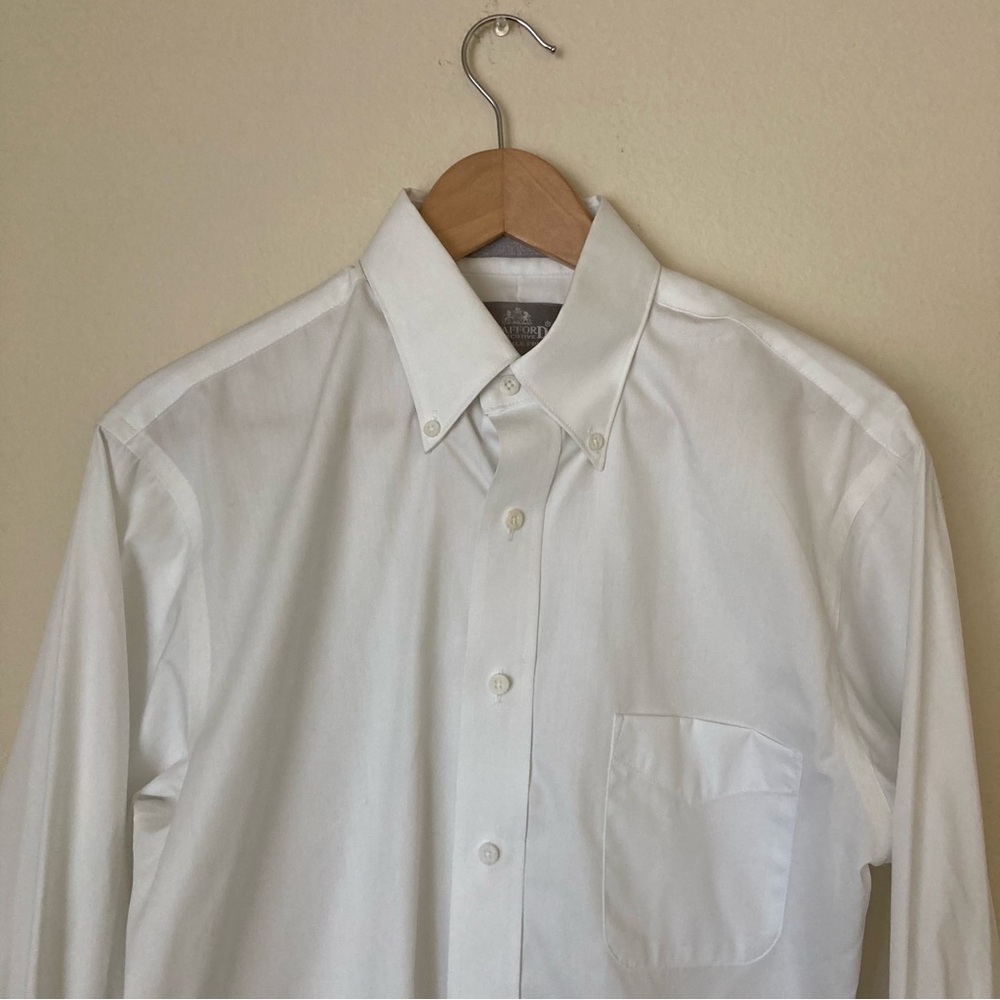 Stafford Executive Men's Classic White Dress Shirt - Picture 5 of 8
